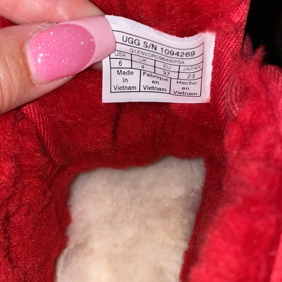 Women’s UGG SAMBA RED NEUMEL BOOTS - Picture 6 of 11